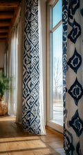 Indigo Shweshwe curtain