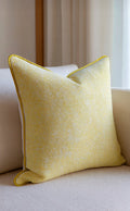 Set of 2 Cushion Pale yellow boucle