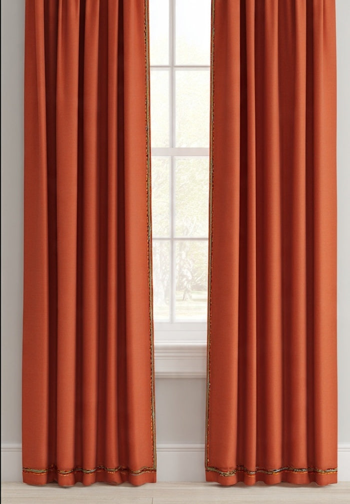 5 meter curtain Terracotta
